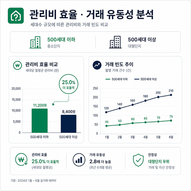 관리비 효율 및 거래 유동성 분석